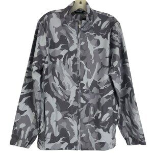 Scales Mens 1/4 Zip Pullover Size Small Frigate Long‎ Sleeve Gray Camo Fish Hunt